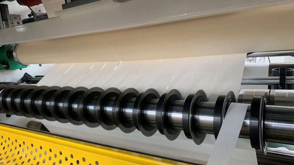Circular slitting blade used to cut thermal paper into narrower rolls